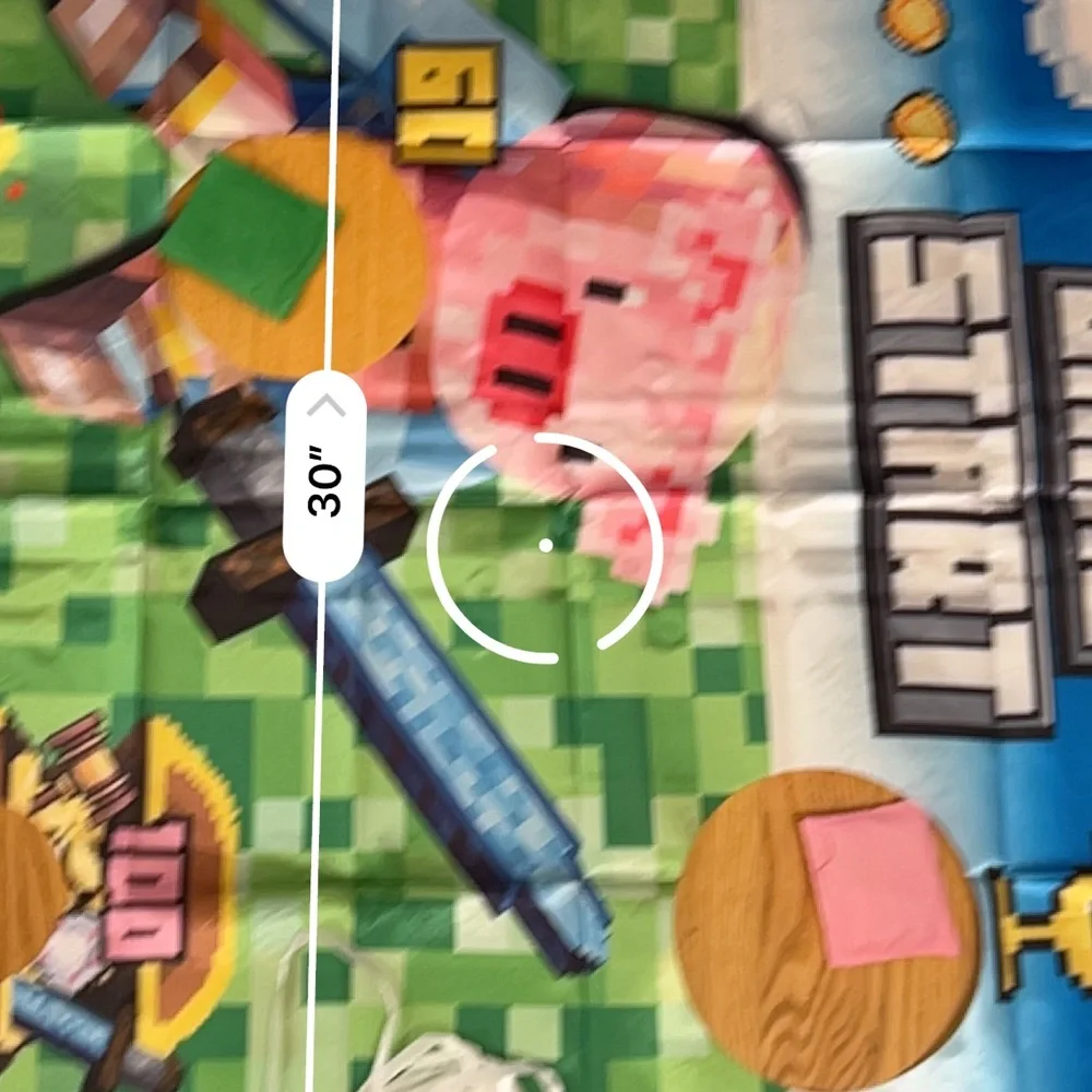 Pixelated Minecraft Game-Themed 3 bean bag game birthday